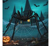200cm Decorazione Ragno di Halloween, Ragno di Halloween, Ragno Peloso di Hallo-ween, Rag-no Gigante Finto, Ra-gno Gigante per Hallo-ween, Ra-gno Pel-oso Gig-ante, Decorazione inquietante
