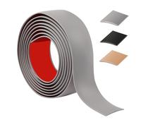 200cm Striscia di soglia Autoadesivo,Flessibile Profilo di Transizione PVC, Strisce di Transizione Per Soggiorno,Transizione del pavimento Per Unire Le Fughe Del Pavimento/Piastrelle(4cm，Grigio）