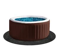 200cm Tappetino per Vasca Idromassaggio, Rotondo Tappetino per Piscina Assorbente Antiscivolo Tappetino per Piscina Fuori Terra per Esterni Interni Spa Proteggi Vasche Idromassaggio dall'Usura