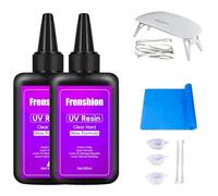 200g aggiornamento trasparente odorless duro UV resina, stampo strumento Starter Kit per gioielli orecchini collana braccialetto realizzazione con lampada