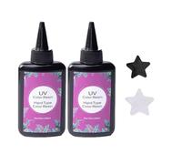 200G nero e bianco duro tipo resina UV di colore, UV colla polimerizzazione ultravioletta, polimerizzazione solare della resina attiva della luce solare colla adesiva-nero e bianco