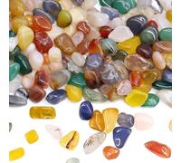 200g Pietre Preziose per Bambini Caccia al Tesoro Gemme Levigate Pietre Semi-Preziose Ideali per Compleanni, Decorazioni, Giochi con Pietre 7-9 mm