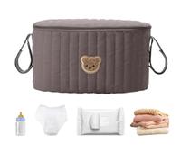200g Stroller Organizer Bag Universal Large Capacity Portable Zipper Pouch | 200g Diaper Organizer Pouches for Travel Table Bed Feeding Bottles Cups Wipes Diapers Changing Pads