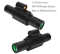 200M-500M Mirino for visione notturna a infrarossi 3.6W, 850nm 1080P UHD 3X Telescopio monoculare tattico for fauna selvatica ottica for la caccia