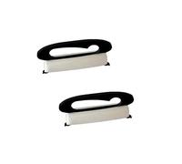 200M linea per aquilone con 2 bobine nere 15x7,5 cm, filo resistente in nylon con maniglia avvolgitrice pieghevole, accessorio per volo aquiloni da esterno, spiaggia e parco