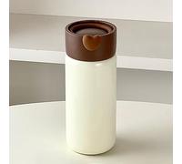 200ml / 6.7oz, Bicchiere Termico, Termos Caffè, Robusta e Durevole, Design con Manico A Scomparsa, Regalo Festivo per Lui o Per Lei(Brown)
