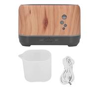 200ml Flame Humidifier USB Powered Hollow Essential Oil Aromatherapy Diffuser with Flame Light for Home Office