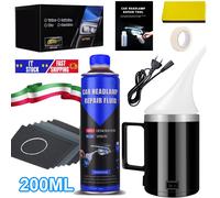 200ml Kit Completo Rinnova lucida Fari con polimero liquido professionale Graffi