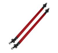 200mm/7.87in paraurti anteriore labbro splitter montante barre di supporto rosso