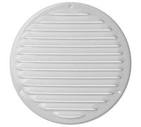 Ø 200mm Bianco Rotonda Griglia di Ventilazione in Metallo - Griglie D'Aerazione con Rete Anti Insetti