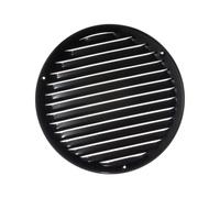 Ø 200mm Griglia di Ventilazione con Zanzariera - Griglie D'Aerazione in Metallo - Acciaio, Nera