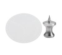 200mm Round Center Finder Compass, Acrylic Circle Center Finder with 8 Inch Compass for Woodturning and Wood Lathe Tools for Carpenters