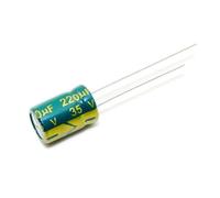 200PCS 220UF 35V 35V220UF Aluminum Electrolytic Capacitor high-frequency 8X12MM ICXLPMC