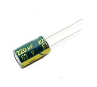 200pcs 220UF 63V LOW Aluminum Electrolytic Capacitor 63V220UF 10X20MM MQXFCZUX