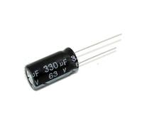 200pcs 330UF 63V Aluminum Electrolytic Capacitor 63V330UF 10X20MM RUAJOGYNVM