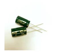 200PCS 470UF 35V LOW Aluminum Electrolytic Capacitor 35V470UF 10X17mm MQXFCZUX