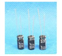 200PCS 50V68UF aluminum electrolytic capacitor 68UF 50V 6 * 12MM ICXLPMC