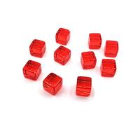 200Pcs 6 Lato 8mm Chiaro Dadi Educativi Dadi Incisione Acrilico D6 Partito Famiglia Gioco Da Tavolo