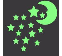200PCS Adesivo 3-4,5cm Bagliore al Buio Tema Stelle Luminoso Fluorescente