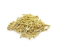 200pcs argento dorato ottone antico bronzo diametro 1.2mm 1.5mm 1.8mm ferro acciaio piccolo mini testa tonda chiodo Tack Stud (Color : 1.8x10mm golden)