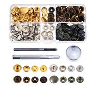 200pcs Bottoni Automatici Set Con 3pcs Mano Attrezzo Kit Giacche 12/15mm