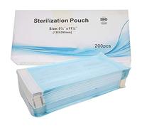 200Pcs Buste Autosigillanti Per Sterilizzazione, Sacchetti per Sterilizzazione Dentale, Sacchetto Per Autoclave, Sacchetto Sterilizzazione Autosigillante Per Strumenti da Dentista, Strumenti 135x260mm