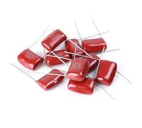 200pcs CBB 630V Metal Film Capacitors 0.001uf-2.2uf 25Value Assortment Kit Red