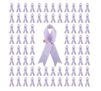 200Pcs Elegante Nastro Spille Amore Seni Con Per Beneficenza Eventi Forniture Cancro Consapevolezza Ornamento Tessuto Pins, Misura unica, come descritto