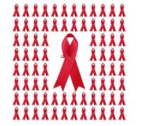 200Pcs Elegante Nastro Spille Amore Seni Con Per La Carità Eventi Forniture Cancro Consapevolezza Ornamento Pin Gioielli, Misura unica, come descritto