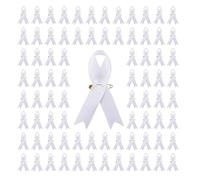 200Pcs Elegante Nastro Spille Amore Seni Con Per La Carità Eventi Forniture Cancro Consapevolezza Ornamento Pin Gioielli, Misura unica, come descritto