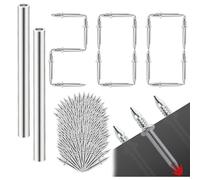 200Pcs Hardware Carbonio Acciaio Chiodi per Seamless Installationhead da Parete