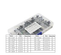 200Pcs/lot 0.1UF-220UF 15Values Aluminum Electrolytic Capacitors 16-50V mix Electrolytic capacitor EKFBQBGW