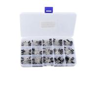 200pcs/lot 15Values 10V 16V 25V 50V 0.1uF-220uF 0.22uf 2.2uf 100uf Radial capacitors Set Electrolytic Capacitor Assortment Kit