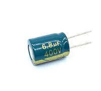 200pcs/lot 6.8UF high frequency low impedance 400V 6.8UF aluminum electrolytic capacitor size 10 * 13mm 20% PKNVKZIDK