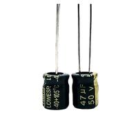 200pcs/lot Q02 high frequency low impedance 50v 47UF aluminum electrolytic capacitor size 6 * 7 47UF 20% CZAOINCU