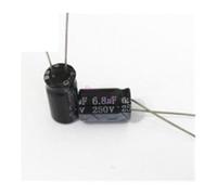 200pcs/lot T35 250v 6.8UF aluminum electrolytic capacitor size 8 * 16 6.8UF250v 20% MQXFCZUX