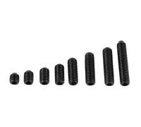 200PCS M3 Black Hex Socket Head Screw Set Carbon Steel Socket Cup Point Grub Set Screw Assortment Kit Hex Socket Set Screw for Door Handles