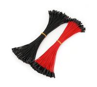 200Pcs Male To Female Red Black 1P-1P 26AWG 20CM Wire Cable Connector NWPNLXEA