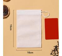 200pcs Monouso Tessuto Non Bustine Tè Coulisse Zuppa Tè Filtro Borsa Gauze