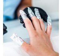 200pcs Nail Foil Wraps Polish Remover Wraps involtini per unghie per unghie per