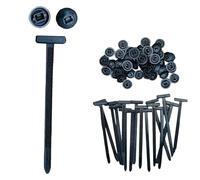 200Pcs Nylon Universal Cable Tie Buckle, Heavy Duty Self-Locking Nylon Zip Ties Holder. Small Cinch Straps, Multipurpose Plastic Cable Ties Tool for Car Daily Repair (20PCS)
