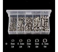 200Pcs Pesca Split Anelli In Acciaio Inox A Doppio Anello Elastico Set, Ad Alta