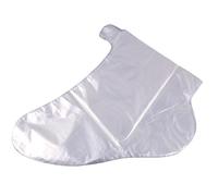 200Pcs Stivaletti usa e getta in plastica trasparente con adesivi Paraffina Fodera da bagno Copriscarpe Maschera per piedi Calzini Fodere Pedicure Guanti Spa Guanti Forniture per il trattamento della