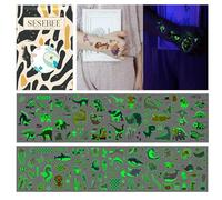 200PCS Tatuaggi Luminosi per Bambini, Tatuaggi Temporanei per Bambini a Tema Dinosauri E Oceano,Tatuaggi Che Brillano Al Buio per Ragazzi E Ragazze, Regali per Feste (Dinosauri)