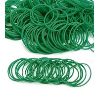 200Pezzi elastici bande elastiche cartella di file stazionario spesso forte elastico elastico elastici per la scuola forniture per ufficio a casa artigianato industriale fai da 38 dimensioni verde