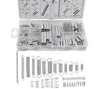 200Pezzi Molla Assortimento Set, Set di Molle Assortite, Molla in Acciaio, Assortimento di Molle a Compressione ed Estensione, Set Molle di tensione in Metallo con Scatola