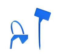 200PS Giardinaggio 31x9x4.5cm Etichetta for piante impermeabile in plastica a forma di T Piante verdi Colture Quantità Titolo Logo Marchio Segno Categoria Per Giardini(Blue)