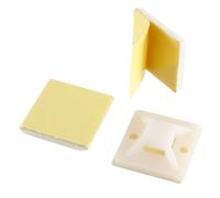 200pz Fascetta autoadesiva filo supporti i sostegno di base 19mm x 19mm