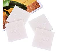 200Pz Foglietti Adesivi Trasparenti, Note Adesive Trasparenti Impermeabili Blocchetti Memo Adesivi, Rimovibili Blocchetti Adesivi Trasparenti Sticky Notes Set Carta Adesiva per Studenti/Scuola/Ufficio