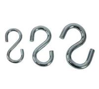 200PZ GANCI AD "S" PER CATENE IN ACCIAIO ZINCATO - n?18 ? mm.3,5x40